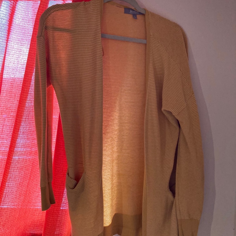 Yellow Alert!  Super Cute Cardi